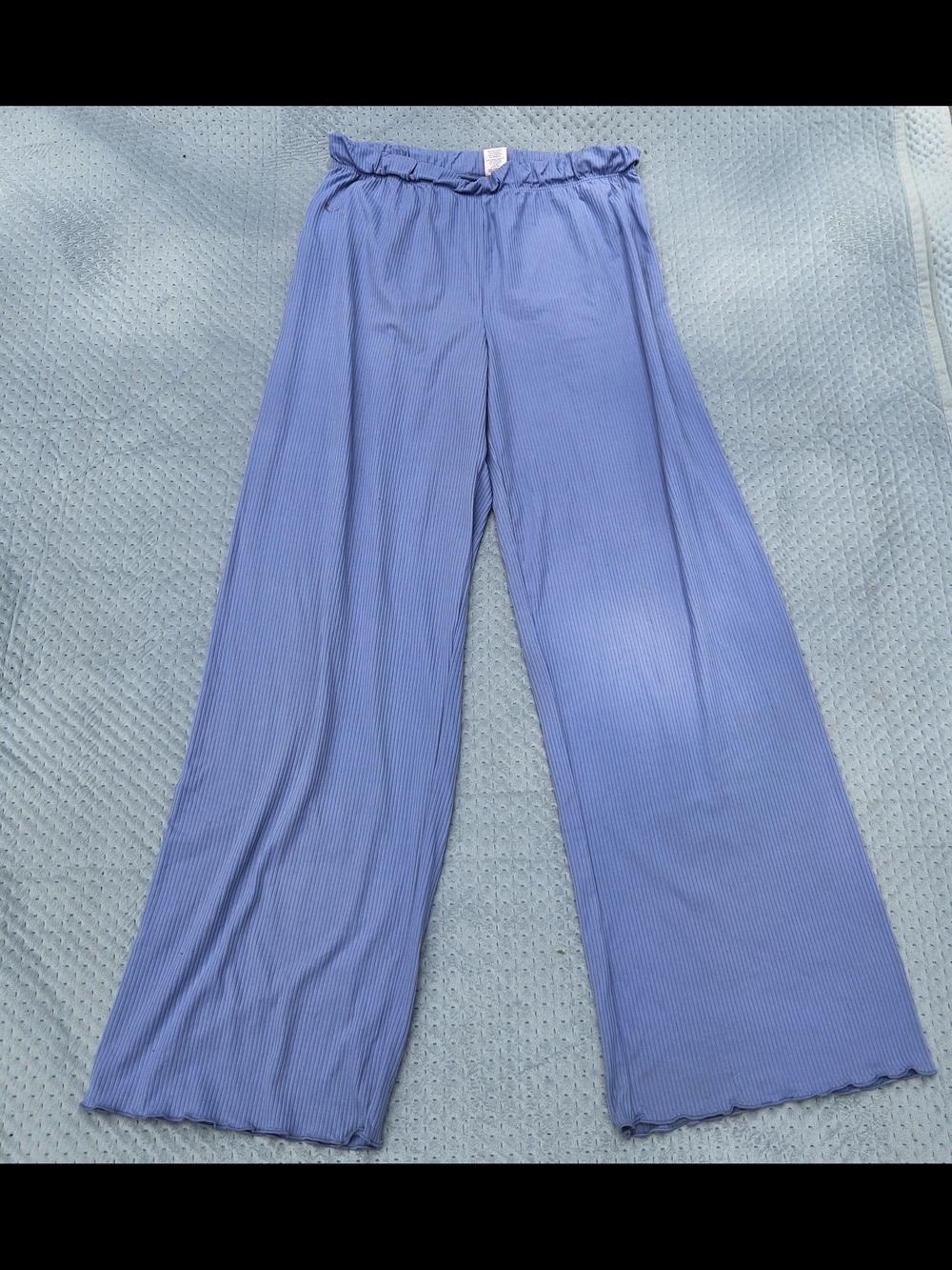Juicy Couture Light Periwinkle Pleated Lounge Pants